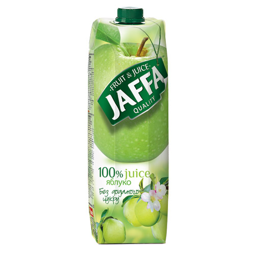 Jaffa яблочный сок осветленный 1,0 л.