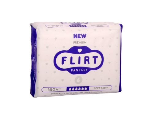 FF Прокладки Premium - soft & dry - 6 кап,6 шт, night,шт