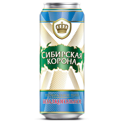 Сибирская корона безалкогольное 0,5 л. бан.