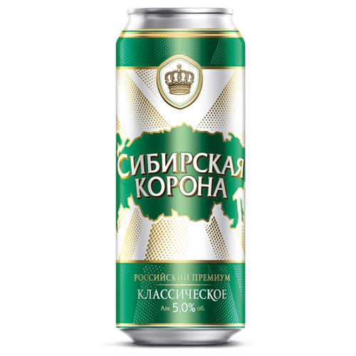 Сибирская корона классическое 0,5 л. бан.