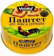 Hame паштет  деликатесный из мяса птицы алюм. б. 60гр.